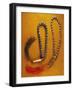 Muslim Rosary Beads Inlaid with Black Coral and Red Coral Beads, Yemen-null-Framed Giclee Print