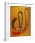 Muslim Rosary Beads Inlaid with Black Coral and Red Coral Beads, Yemen-null-Framed Giclee Print