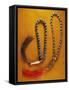 Muslim Rosary Beads Inlaid with Black Coral and Red Coral Beads, Yemen-null-Framed Stretched Canvas