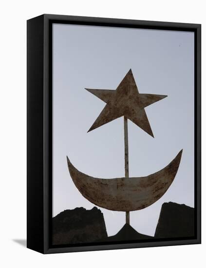 Muslim Symbols, Bamako, Mali, West Africa, Africa-null-Framed Stretched Canvas