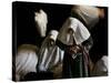 Muslim Women Worshippers Pray Inside the Golden Dome of the Rock-null-Stretched Canvas