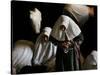 Muslim Women Worshippers Pray Inside the Golden Dome of the Rock-null-Stretched Canvas