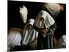 Muslim Women Worshippers Pray Inside the Golden Dome of the Rock-null-Mounted Photographic Print