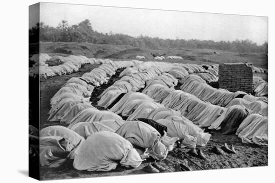 Muslims at Prayer, Algeria, 1920-Biskra Frechon-Stretched Canvas