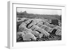 Muslims at Prayer, Algeria, 1920-Biskra Frechon-Framed Giclee Print