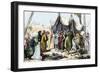 Muslims' Capitulation at Acre During the Third Crusade, 1191 AD-null-Framed Giclee Print