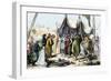 Muslims' Capitulation at Acre During the Third Crusade, 1191 AD-null-Framed Giclee Print