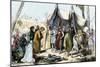 Muslims' Capitulation at Acre During the Third Crusade, 1191 AD-null-Mounted Giclee Print