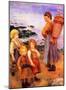 Mussel Fishers of Berneval-Pierre-Auguste Renoir-Mounted Giclee Print