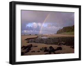 Mussenden Temple Folly and Downhill Strand, County Londonderry, Ulster, Northern Ireland-Patrick Dieudonne-Framed Photographic Print