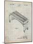 Musser Marimba Patent-Cole Borders-Mounted Art Print