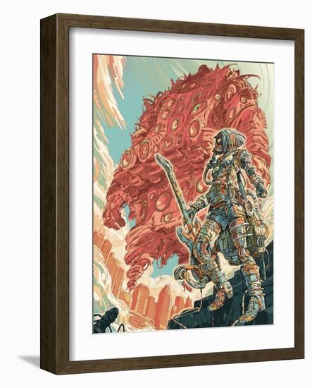 Mussive Cluster Units Attack-HR-FM-Framed Art Print