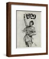 Mussolini, 1929 Poster-null-Framed Art Print