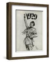 Mussolini, 1929 Poster-null-Framed Art Print