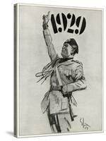 Mussolini, 1929 Poster-null-Stretched Canvas