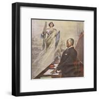 Mussolini Head of State-Vittorio Pisani-Framed Art Print