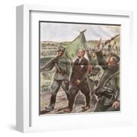 Mussolini, Infantry March-null-Framed Art Print