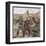 Mussolini, Infantry March-null-Framed Art Print