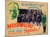 Mussolini Speaks!, Benito Mussolini (Top Left, Center and Far Right), 1933-null-Mounted Art Print