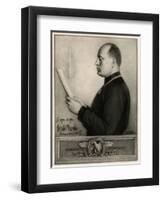 Mussolini-Rene Godard-Framed Art Print