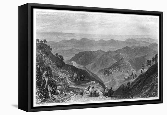 Mussoorie and the Dhoon Valley, India, C1860-James B Allen-Framed Stretched Canvas