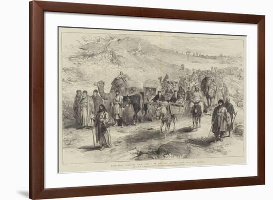 Mussulman Pilgrims from Persia on the Way to the Holy City of Meshed-William 'Crimea' Simpson-Framed Giclee Print