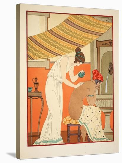 Must Anoint the Wounds with Oil, Illustration from 'The Works of Hippocrates', 1934 (Colour Litho)-Joseph Kuhn-Regnier-Stretched Canvas