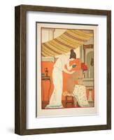 Must Anoint the Wounds with Oil, Illustration from 'The Works of Hippocrates', 1934 (Colour Litho)-Joseph Kuhn-Regnier-Framed Premium Giclee Print