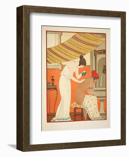 Must Anoint the Wounds with Oil, Illustration from 'The Works of Hippocrates', 1934 (Colour Litho)-Joseph Kuhn-Regnier-Framed Premium Giclee Print