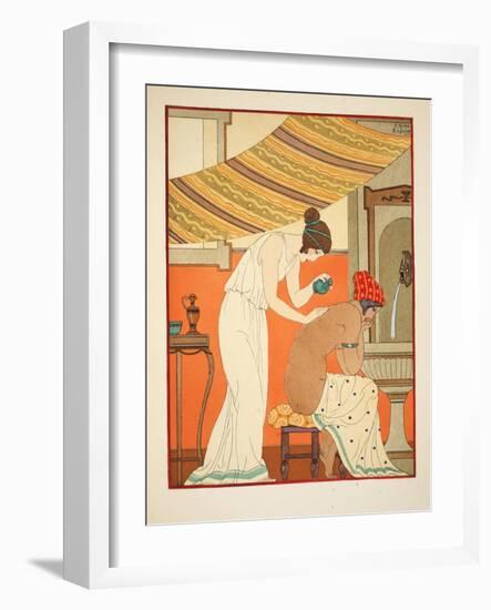 Must Anoint the Wounds with Oil, Illustration from 'The Works of Hippocrates', 1934 (Colour Litho)-Joseph Kuhn-Regnier-Framed Giclee Print