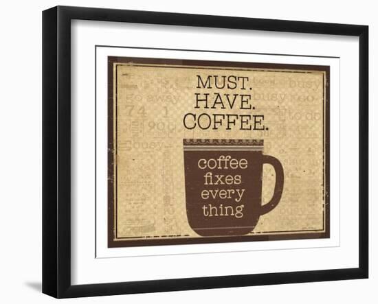 Must Have Coffee-Dan Dipaolo-Framed Art Print