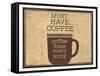 Must Have Coffee-Dan Dipaolo-Framed Stretched Canvas