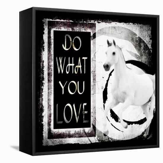 Must Love Horses - Do What You Love-LightBoxJournal-Framed Stretched Canvas