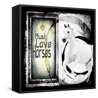 Must Love Horses-LightBoxJournal-Framed Stretched Canvas