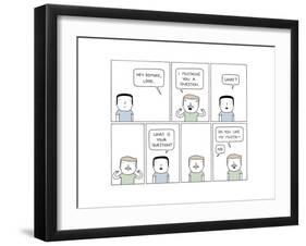 Mustache-Reza Farazmand-Framed Art Print