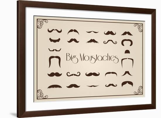 Mustaches Collection-Thomaspajot-Framed Art Print