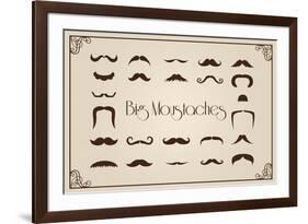 Mustaches Collection-Thomaspajot-Framed Art Print