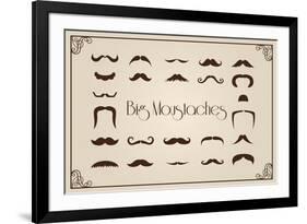 Mustaches Collection-Thomaspajot-Framed Art Print