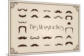 Mustaches Collection-Thomaspajot-Mounted Art Print