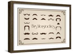 Mustaches Collection-Thomaspajot-Framed Art Print