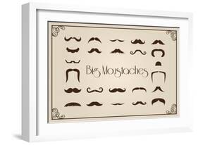 Mustaches Collection-Thomaspajot-Framed Art Print