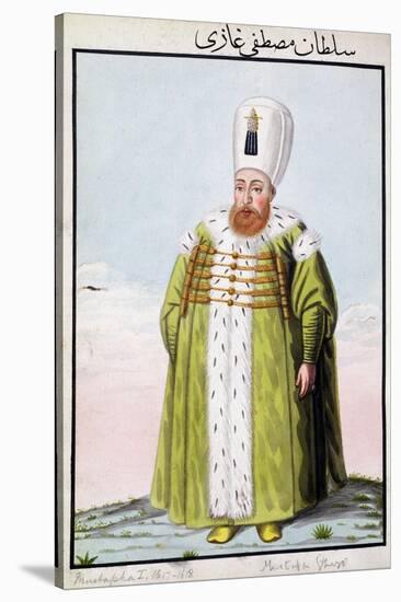 Mustafa I, Ottoman Emperor, (1808)-John Young-Stretched Canvas