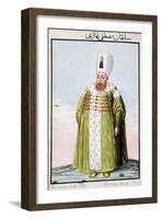 Mustafa I, Ottoman Emperor, (1808)-John Young-Framed Giclee Print