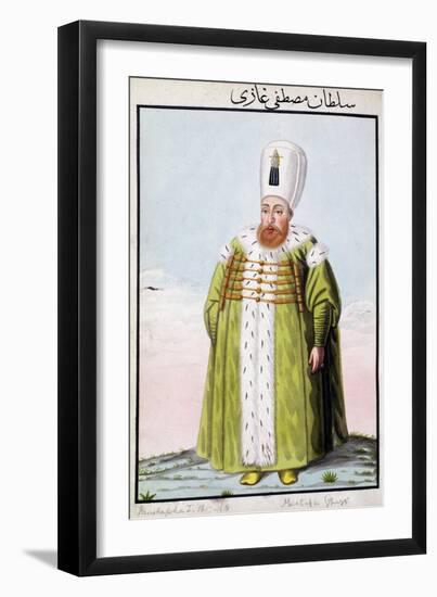 Mustafa I, Ottoman Emperor, (1808)-John Young-Framed Giclee Print