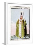 Mustafa I, Ottoman Emperor, (1808)-John Young-Framed Giclee Print