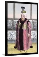 Mustafa II, Ottoman Emperor, (1808)-John Young-Framed Giclee Print