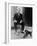 Mustafa Kemal Ataturk, President of Turkey, with His Pet Dogs, Ca. 1930-null-Framed Photo