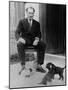 Mustafa Kemal Ataturk, President of Turkey, with His Pet Dogs, Ca. 1930-null-Mounted Photo