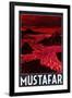 Mustafar Retro Travel-null-Framed Art Print