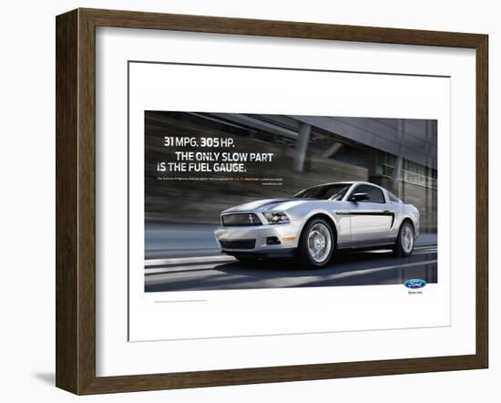 Mustang 2011 - 31Mpg - 305Hp-null-Framed Art Print